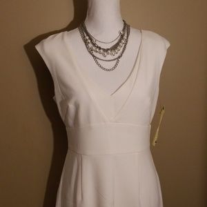 NWT Gorgeouse White Tahari Sample Dress